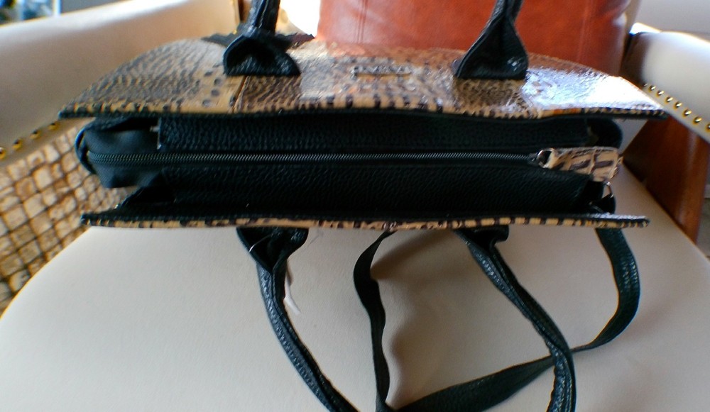 Leather- Crocodile Embossed Tote Bag