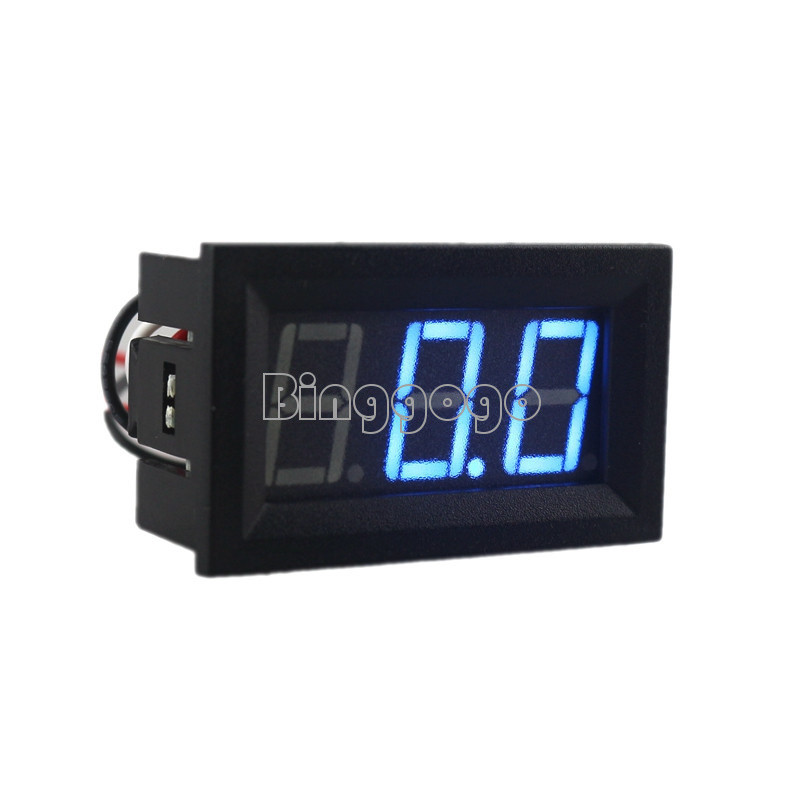 New Mini Digital Voltmeter 0-99.9V Blue LED Vehicles Motor Voltage Panel Meter