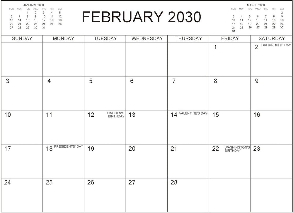 5 Year Calendar Planner 2026-2030