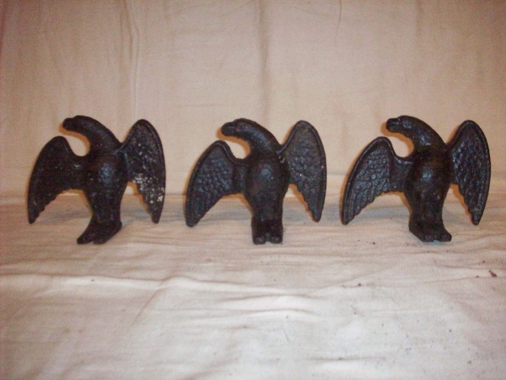 ANTIQUE CAST IRON SNOW BIRDS THREE