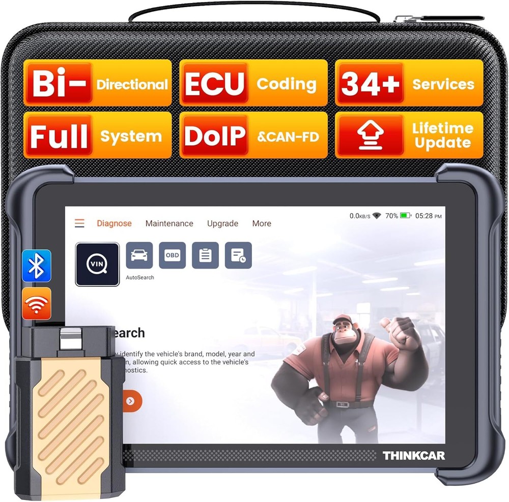 Bidirectional Car Diagnostic Scanner Tool Key Coding ThinkScan 689BT Free Update
