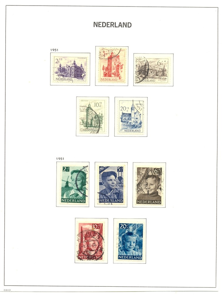 NETHERLANDS 1951/1960 -170 ST. USED - VF