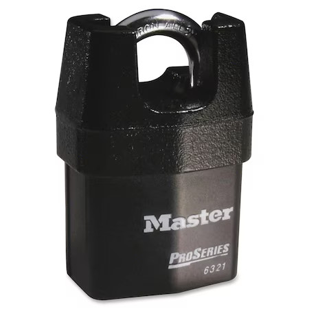 Master Lock 6321 Padlock, Keyed Different, Partially Hidden Shackle,