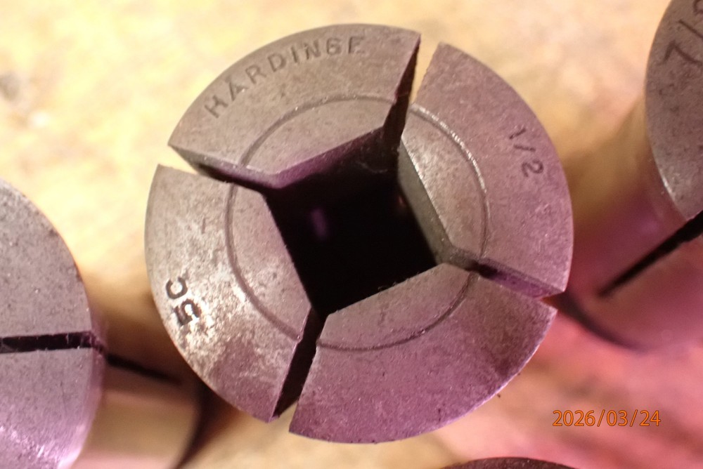4 OLDER 5C COLLETS SQUARE HEX SHAPES