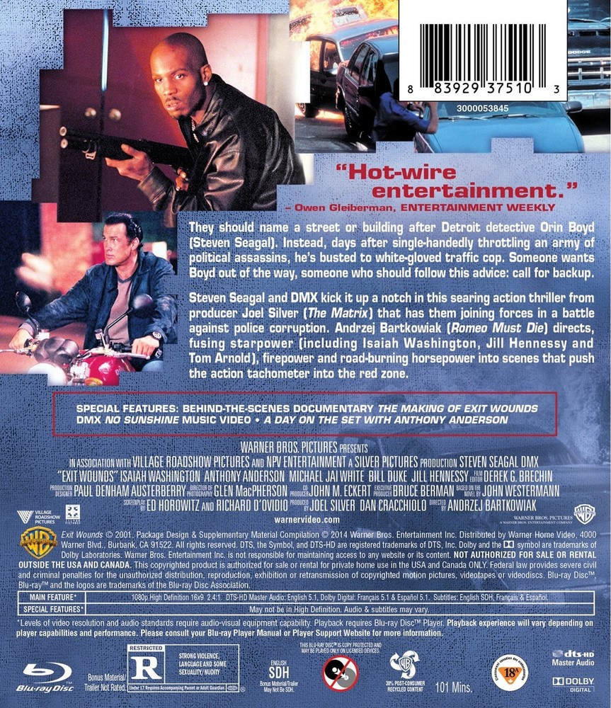 Exit Wounds Blu-ray NEW