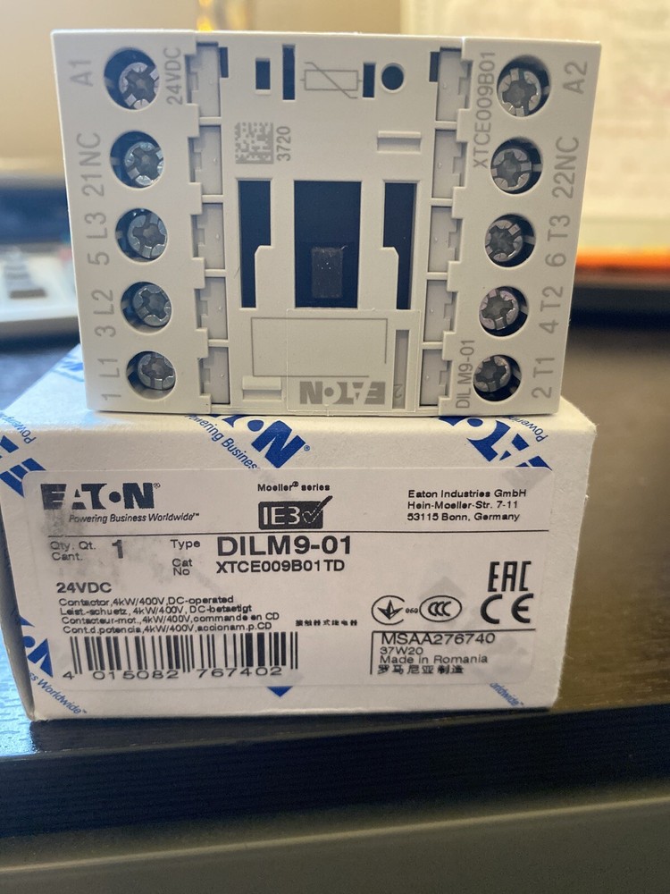 EATON CORPORATION DILM9-01-24VDC / DILM90124VDC (NEW IN BOX)