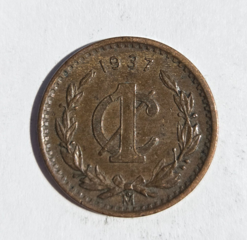 1937 Mexico 1 Centavo