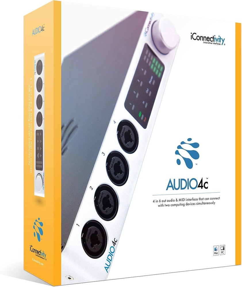 iConnectivity AUDIO4c Audio + MIDI Interface for Streaming/Live Performance