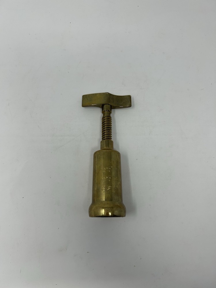 Vintage Italian Solid Brass Corkscrew Wine Bottle Opener