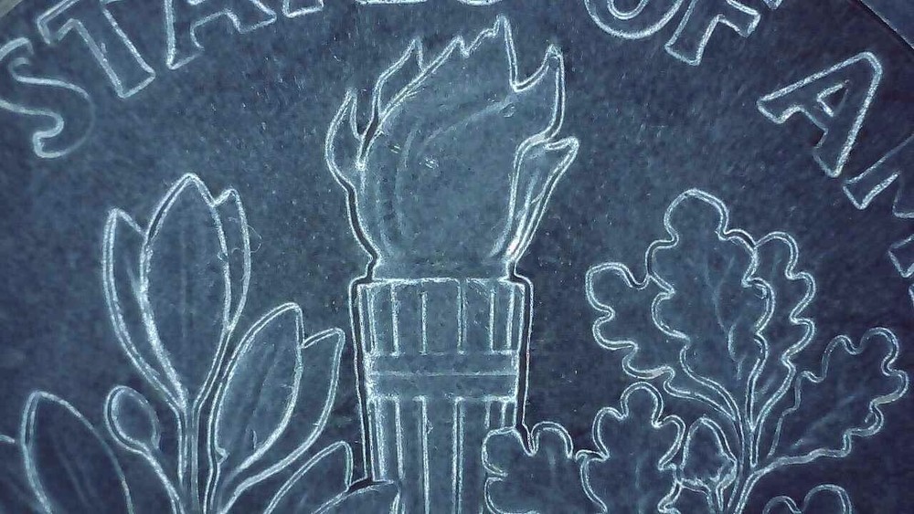 2021 P Dime error multiple die chips and misaligned die