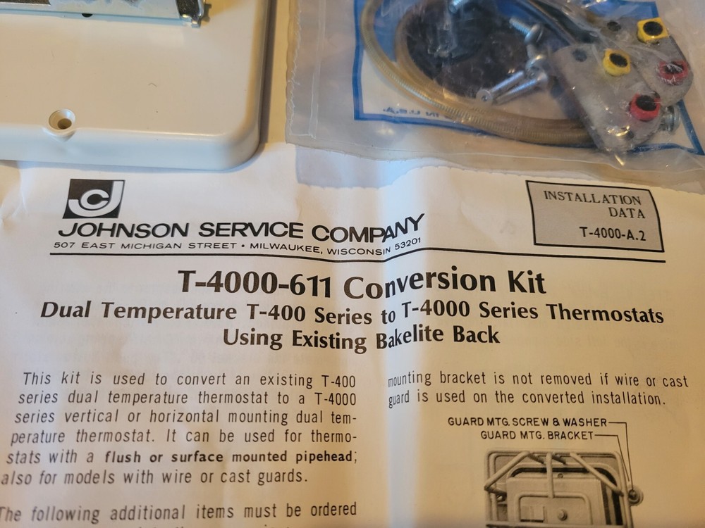 Johnson Controls T-4000-611 Conversion Kit, 27-2178-2