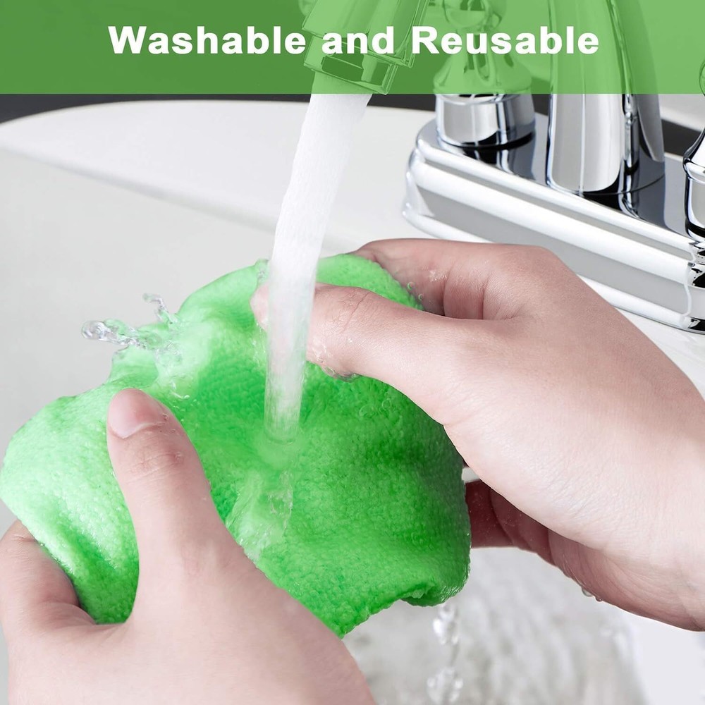 6× Window Windshield Cleaning Tool Microfiber Car Wiper Cleaner Glass Brush US