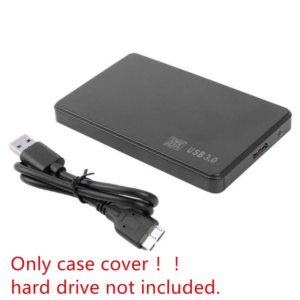 Portable External Hard Drive Case SATA USB 3.0 Storage Device Computer Laptop e