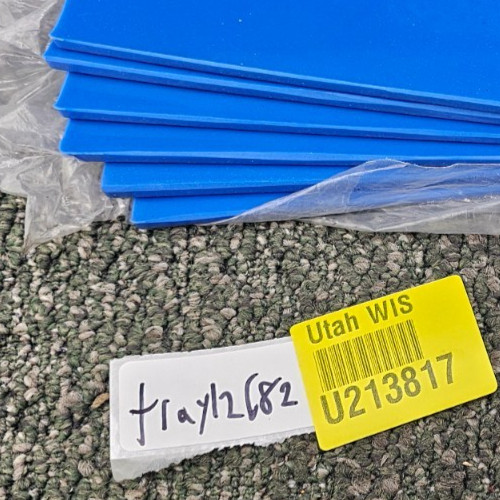 (QTY 6) Gopher Directional Arrow Poly Spots Blue