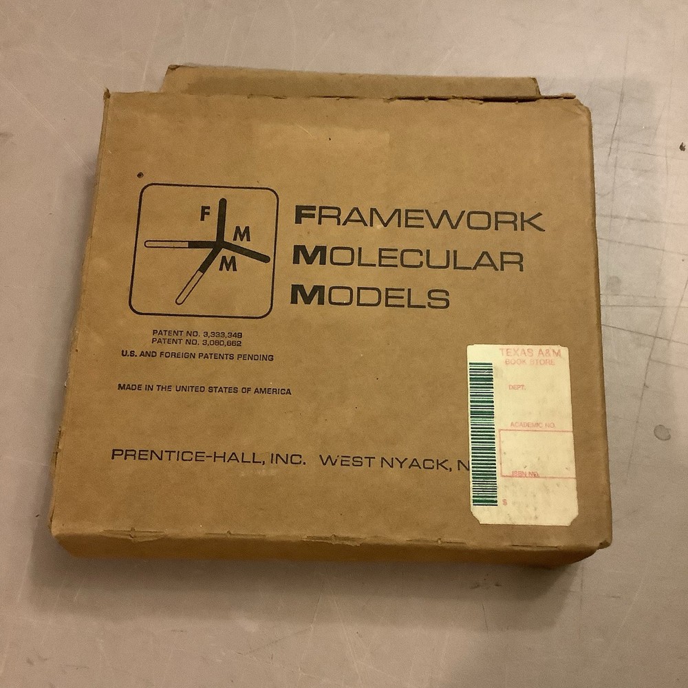 Vintage Framework Molecular Models Prentice - Hall Texas A&M Bookstore