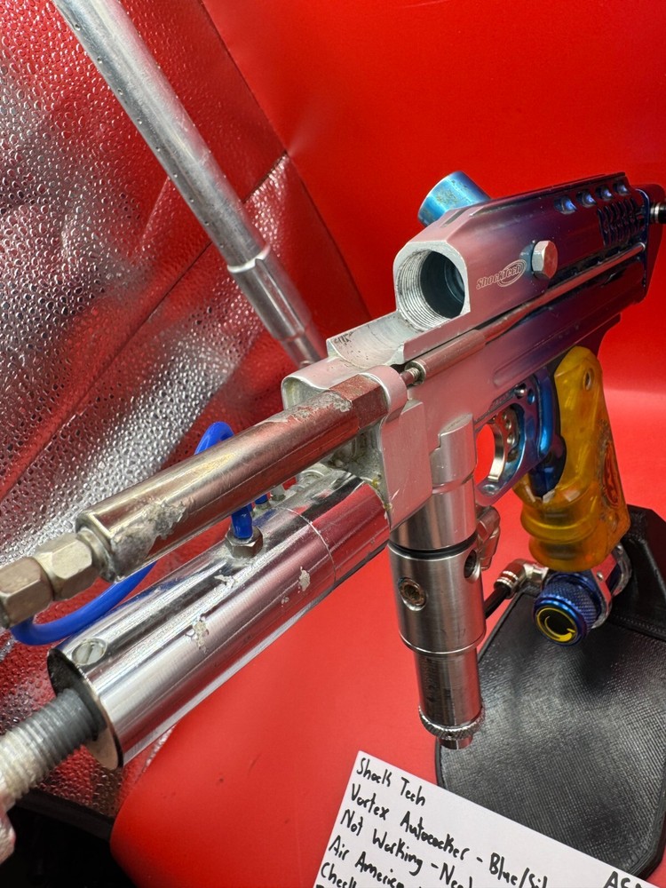 Shock Tech Vortex Autococker - Black/Silver Fade - Not Working