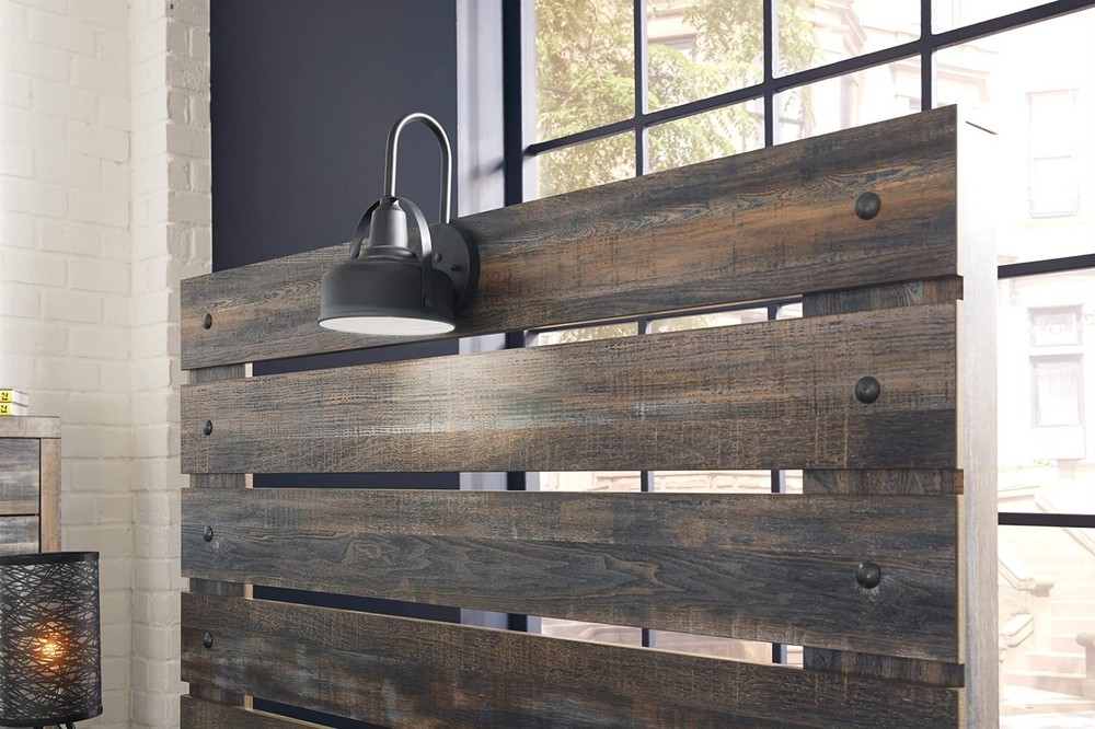 Signature Design by Ashley Drystan Full Slat Panel Headboard with Sconce