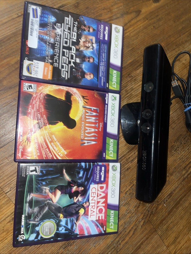 Xbox 360 Kinect Camera With Games - Kinect Games Bundle