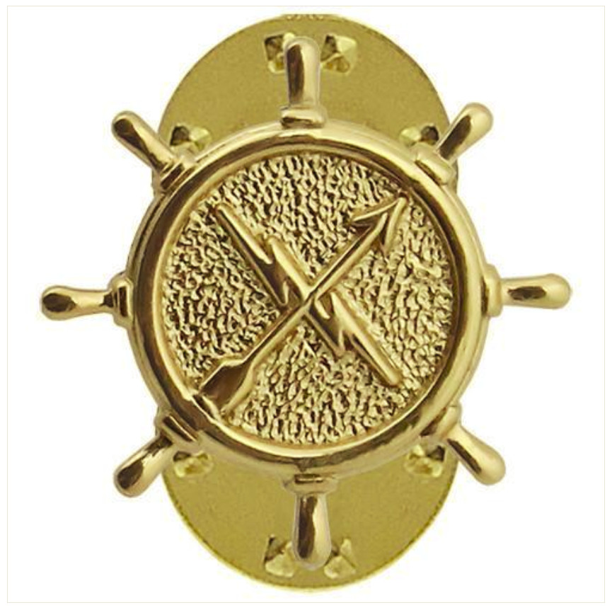 Vanguard NAVY COLLAR DEVICE: OPERATIONS TECHNICIAN - GOLD