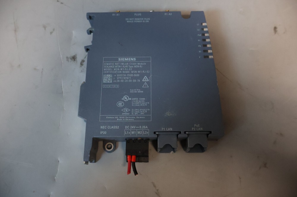 Siemans MSN-W1-RJ-E2 SIMATIC NET IWLAN Client Module