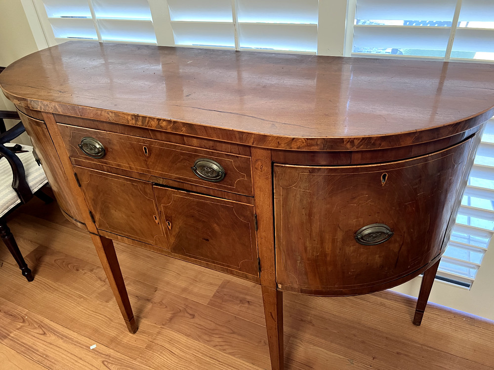 Antique Hepplewhite sideboard / server - inlaid mahogony