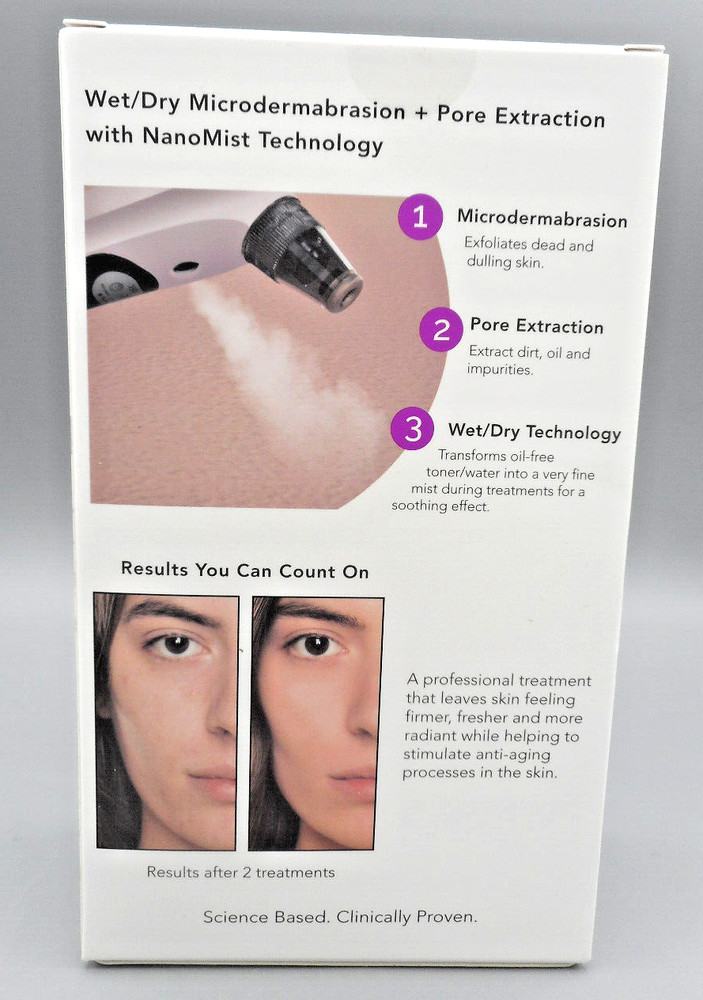 Spa Sciences Bella Microdermabrasion & Pore Extraction System USB Charging NEW
