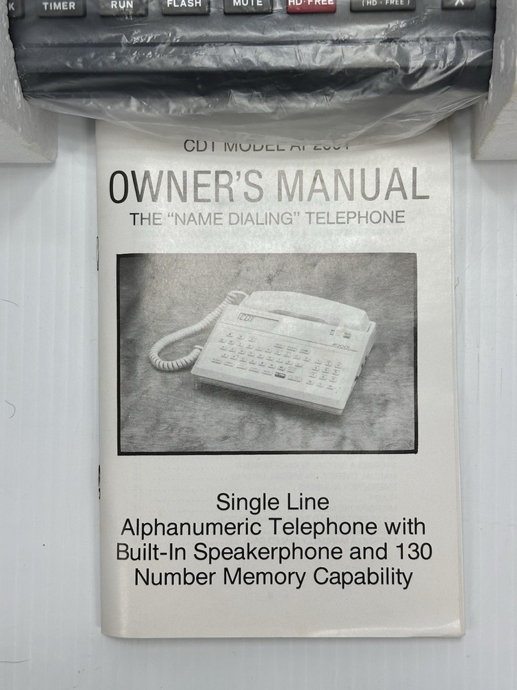 VTG CDT AP20021 Name Dialing Telephone Alphanumeric Computerized Office Phone