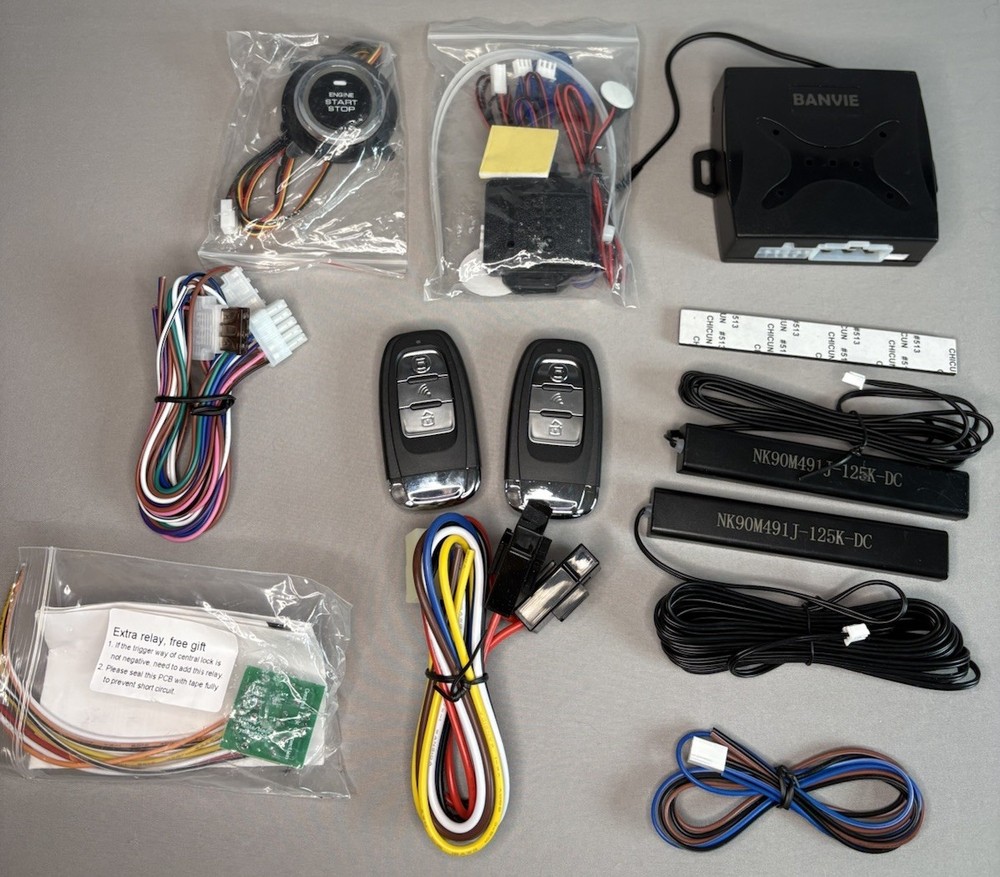 BANVIE CAR SECURITY ALARM SYSTEM Open Box (READ)
