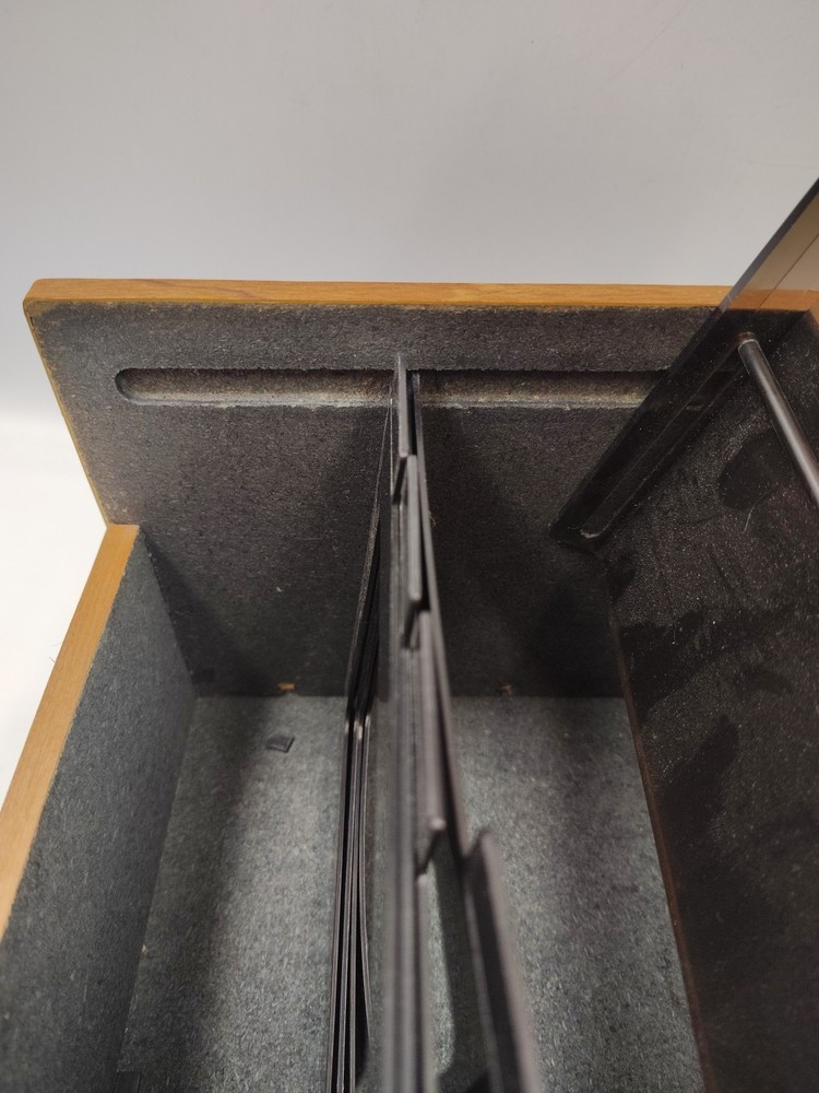 Vintage Computermate Wood-Grain Floppy Disk Organizer