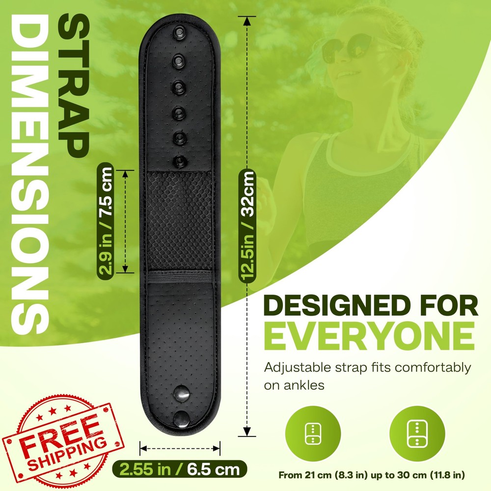 Ankle Pedometer Step Counter No App Required Clip On