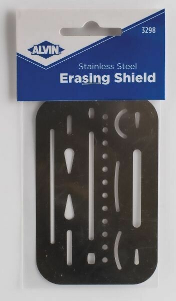 Alvin® Stainless Steel Erasing Shield #3298