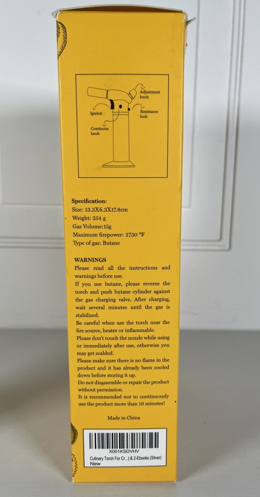 Pepe Nero Professional Cooking Torch