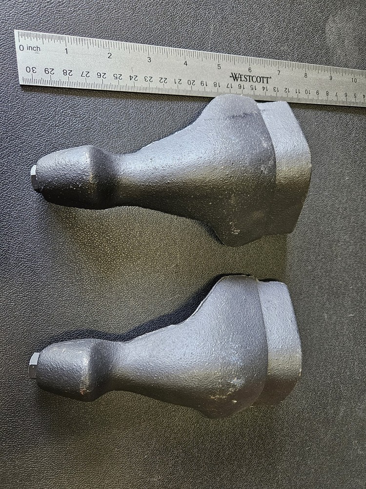 Solid Cast Iron Legs Set of 2 Heavy, For Bathtubs, Stoves Projects