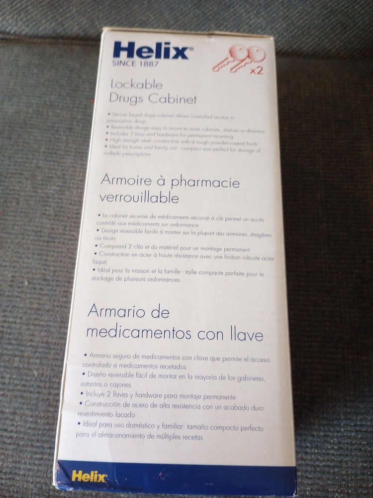Helix Lockable Drugs Cabinet