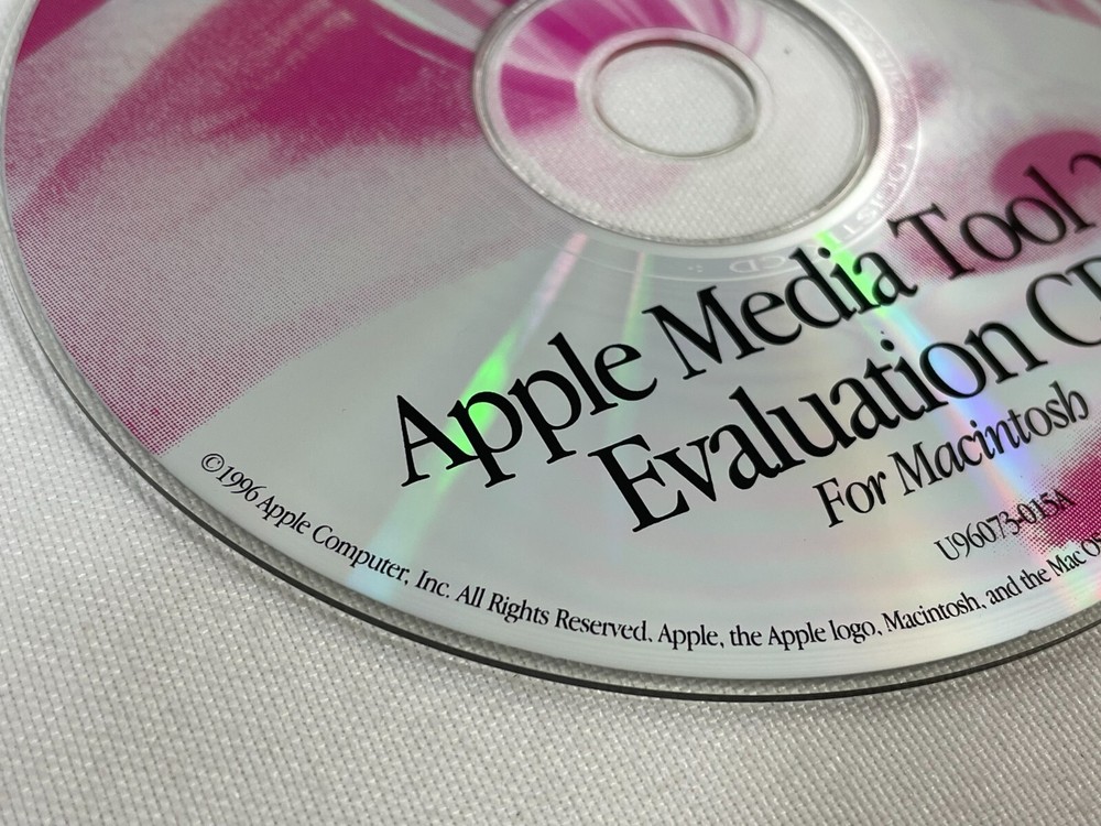 Vintage 1996 Apple Media Tool 2.0 Evaluation CD-ROM Software Disc ONLY