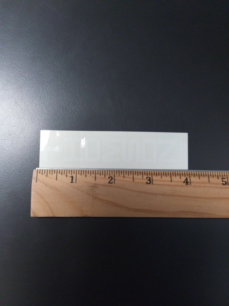 4" Thomson Decal/Sticker White On Clear