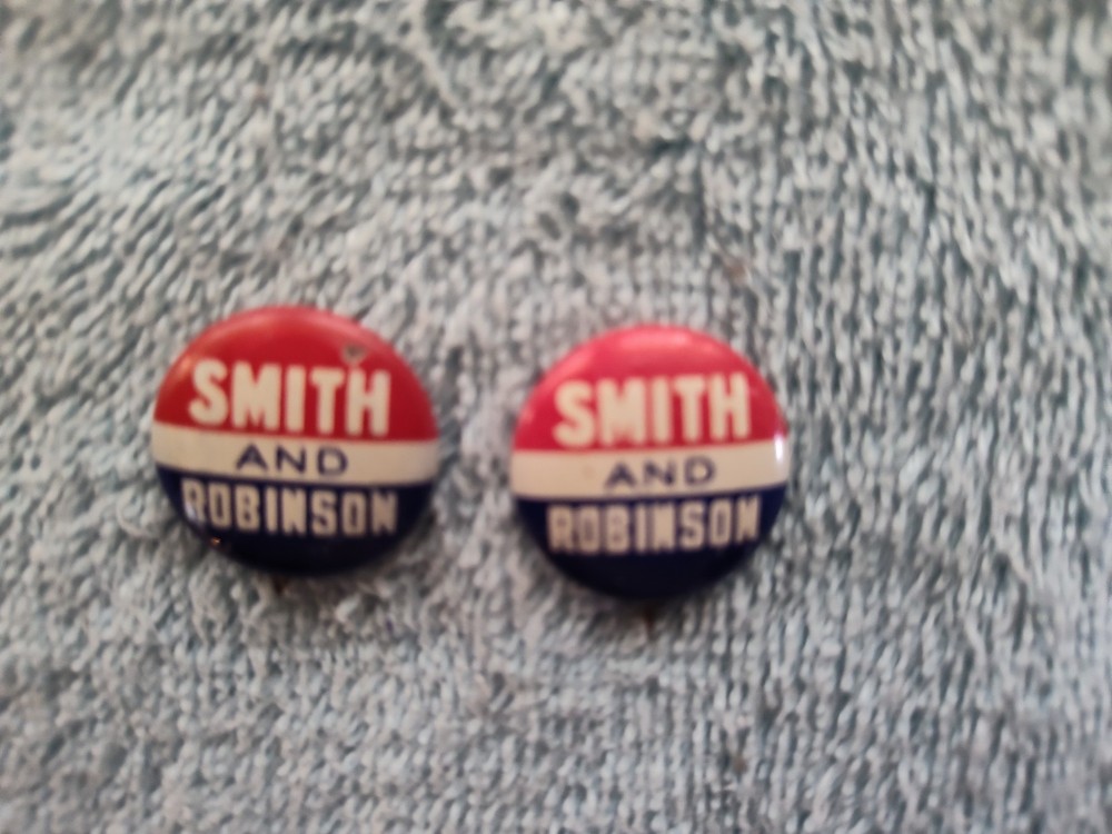 2 Each Smith and Robinson Pinbacks