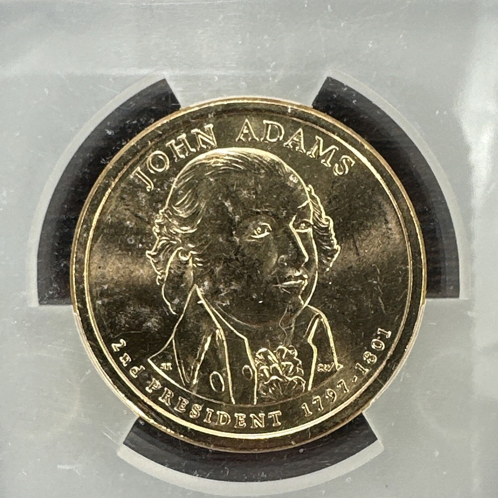 2007-D John Adams Dollar $1 Coin - ICG MS65