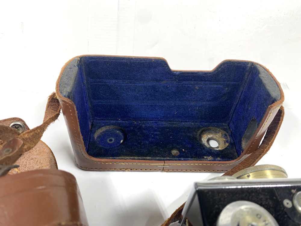Vintage Argus 35mm Camera Leather Case Not Tested