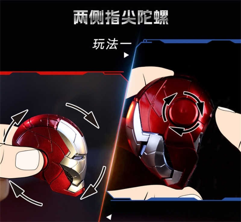 Marvel Iron Man Cosplay Mark 5 Bust Head Sculpture Bluetooth Speaker Toy Gift