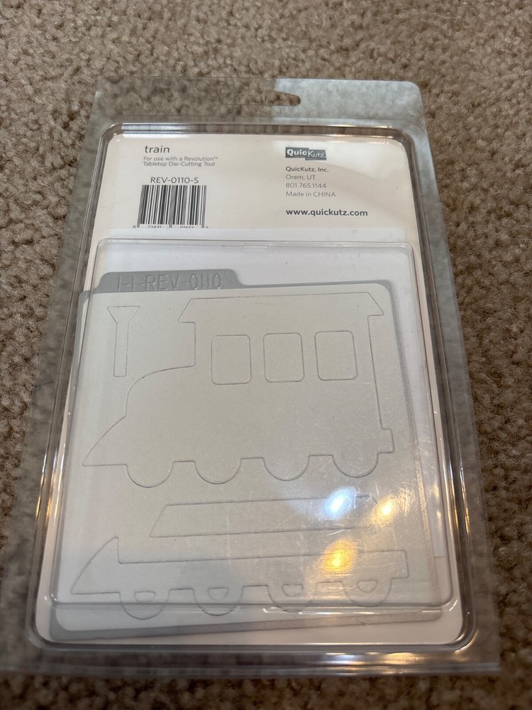 Train Engine Quickutz Thin Metal Die REV-0110 NEW!