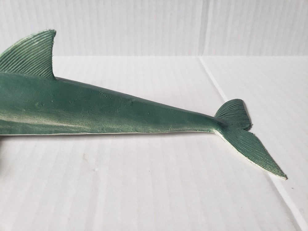 Vintage 11" Plastic Rubber Dolphin KO Shark Toy!