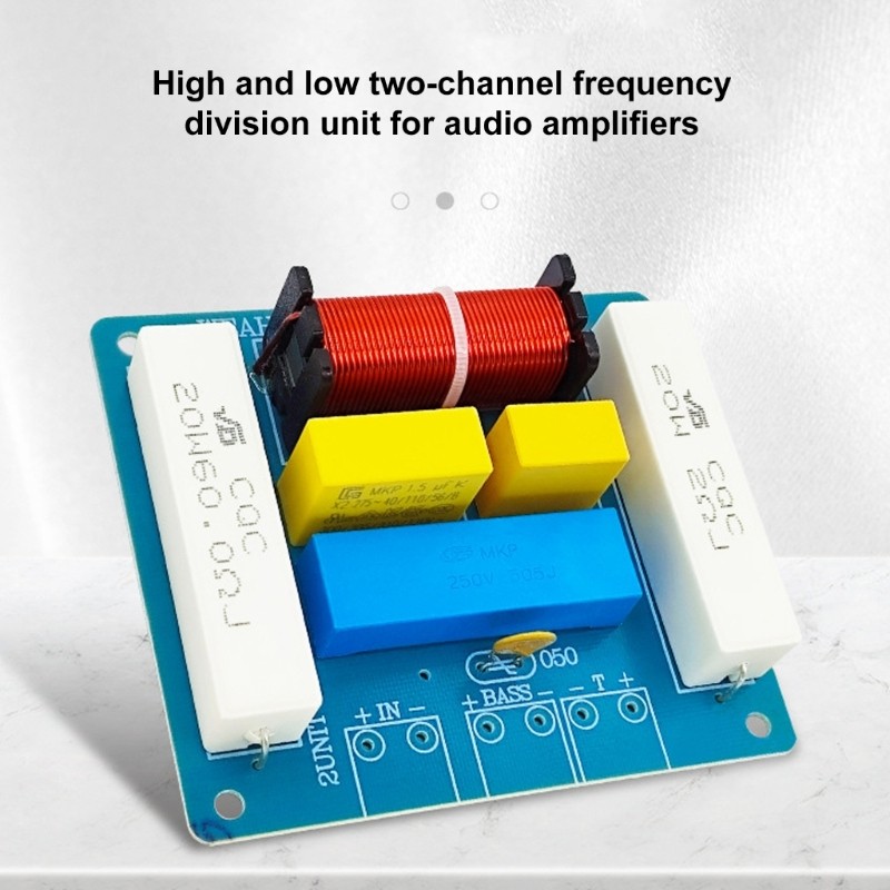 WEAH-245 Studio 2 Way Crossover With Metalized Polypropylene Capacitors Design