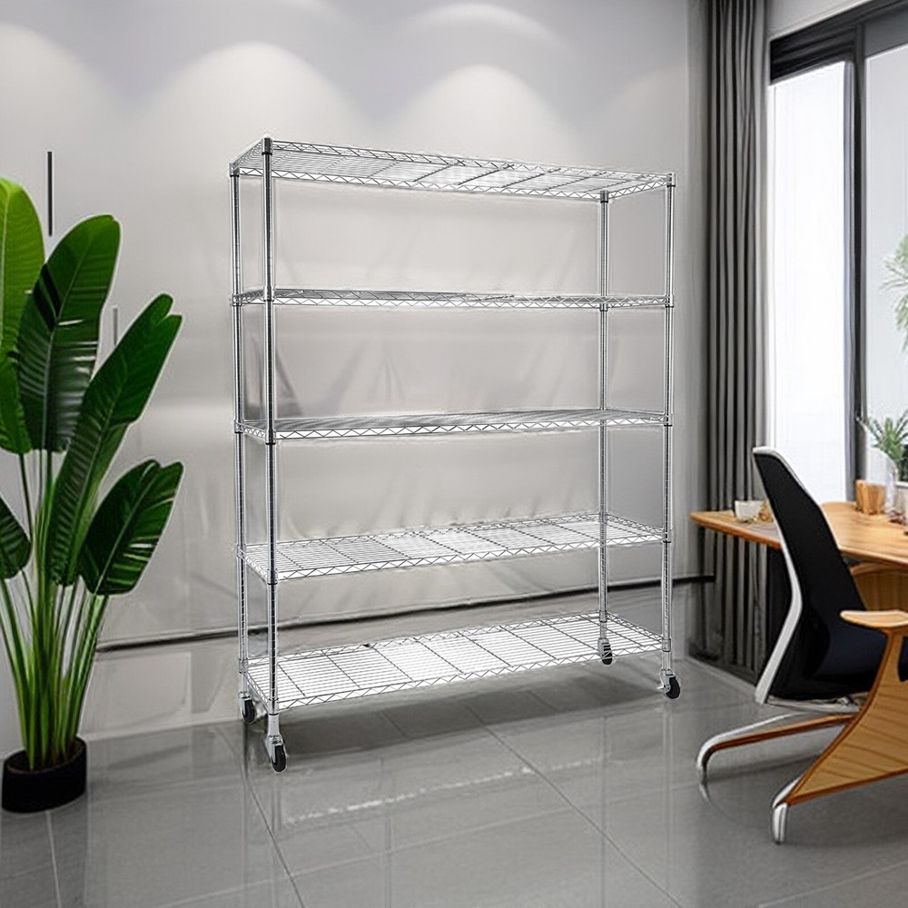 Portable 5-Tier Storage Shelf, Practical Storage Shelving, Storage Rack & Unit