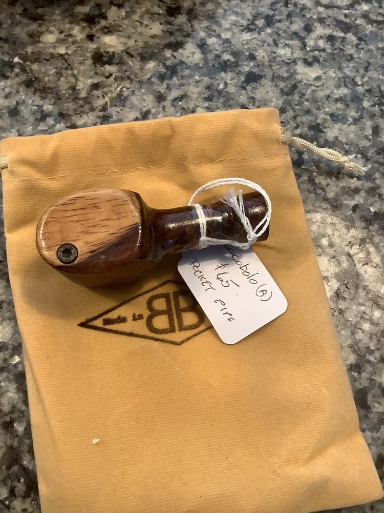 Pocket Pipe - Handmade, Lidded - - Cocobolo