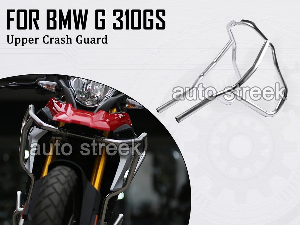 For BMW G310 GS UPPER CRASH GUARD PAIR SILVER