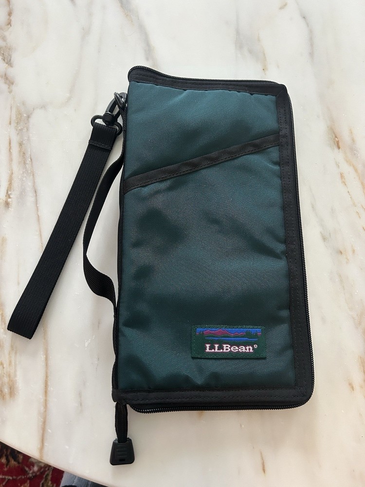 LL bean Canvas Travel Wallet
