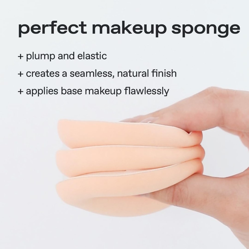 Mini Cloud Sponge 3EA - Effortless Makeup Application with Rubycell Technology