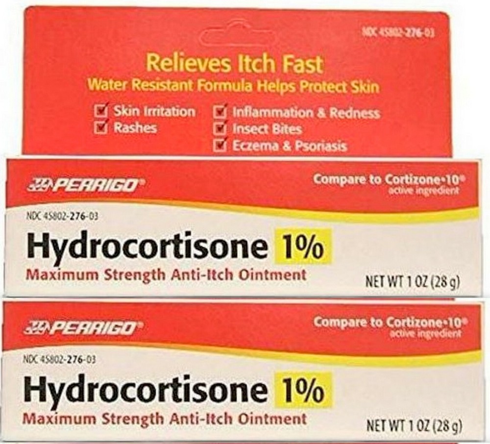 Hydrocortisone OINTMENT 1% Max OTC Strength 1oz Perrigo ( 2 pack ) __
