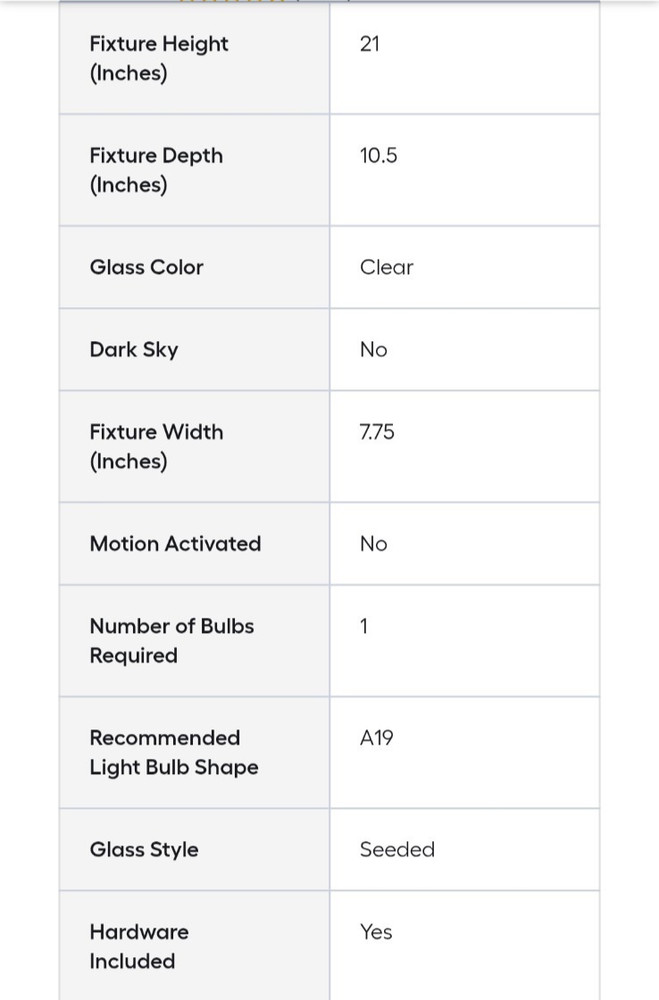 acclaim 7002 BW wall lantern